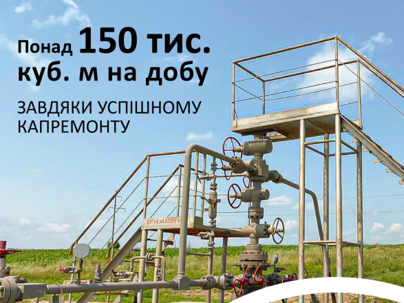 Фахівці Укргазвидобування відремонтували 20-річну газову свердловину