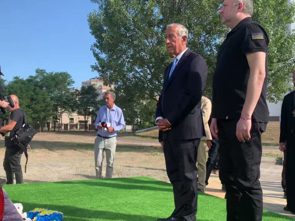 Президент Португалії відвідав Бучу на Київщині