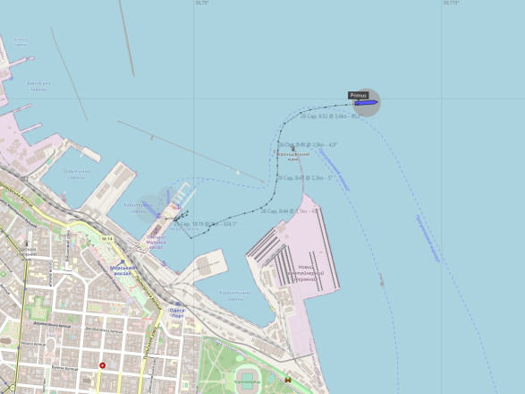 З акваторії Одеського порту вийшло друге судно з моменту припинення «зернової угоди»