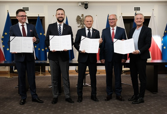 Лідери опозиційних партій Польщі підписали коаліційну угоду: чому це важливо