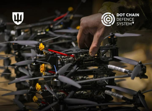 Тисяча дронів вже доставлена українським військовим через систему DOT-Chain Defence