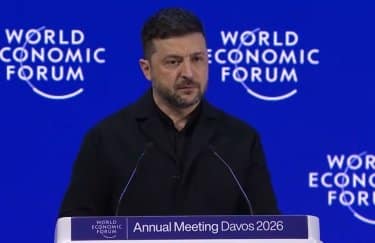 Зеленський на Всесвітньому економічному форумі у Давосі/скриншот відео Володимир Зеленський