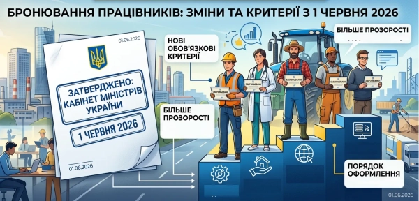 Мобілізація 2026: Оновлені правила бронювання — як бізнесу адаптуватися до змін з 1 червня 3 Мобілізація 2026: Оновлені правила бронювання — як бізнесу адаптуватися до змін з 1 червня 3