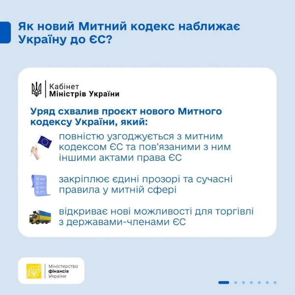 Україна адаптує Митний кодекс до стандартів ЄС: Уряд затвердив ключові зміни 12 Україна адаптує Митний кодекс до стандартів ЄС: Уряд затвердив ключові зміни 10
