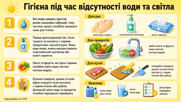 Людина миє руки з санітайзером