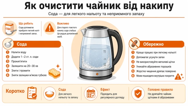 Харчова сода для чищення