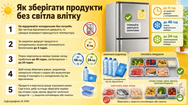 Продукти в морозильній камері