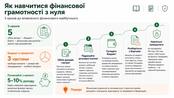 Стань фінансово грамотним: перші кроки для кожного 11 Стань фінансово грамотним: перші кроки для кожного 9