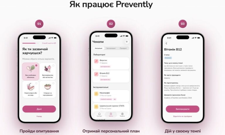 Prevently: Український застосунок для жінок, що дбає про профілактику здоров'я 7 Prevently: Український застосунок для жінок, що дбає про профілактику здоров'я 7