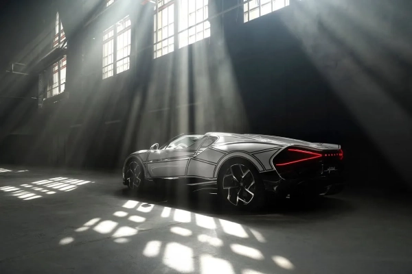 Деталі інтер'єру Bugatti W16 Mistral Blanc Éternel