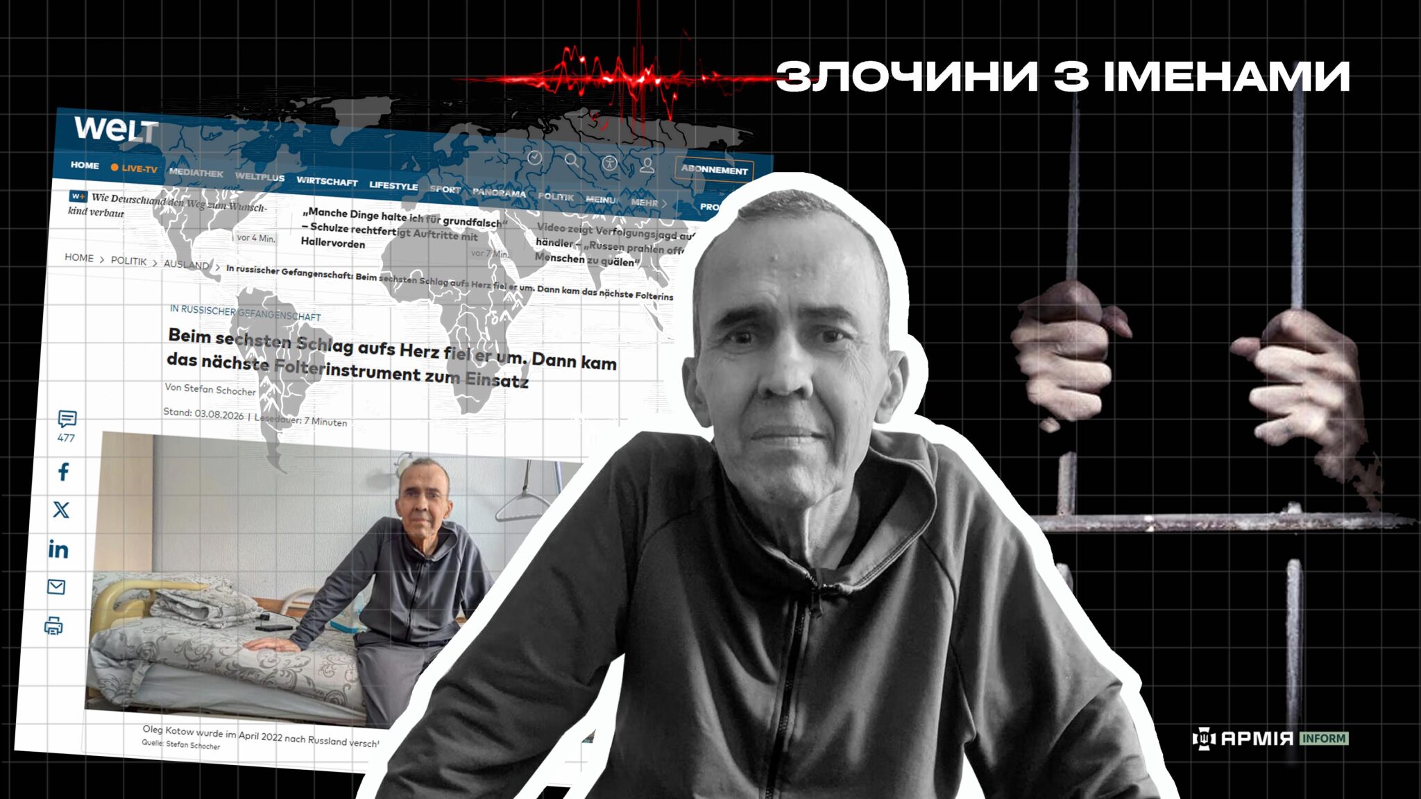 Українець, що вижив у російському полоні, закликає перемогти зло