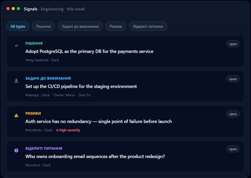 SignalOps: як IT-менеджер переміг "смерть контексту" у Slack 3