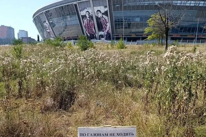 Донбас Арена поглинають бур’яни