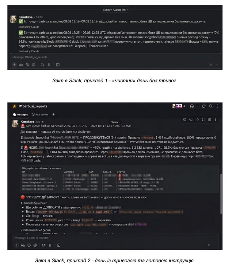 Barb довірила Claude аудит бот-трафіку: досвід Cloudflare, Google Analytics і Slack 9