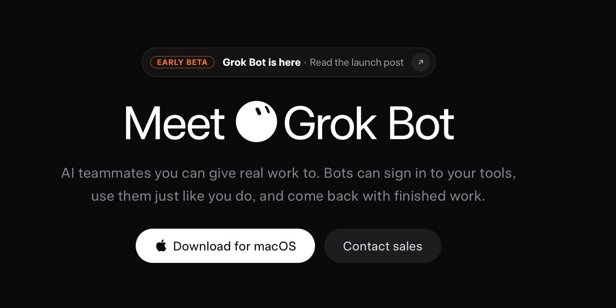 SpaceXAI запустила Grok Bot: ШІ-агенти, що самостійно опановують сайти та застосунки 3 SpaceXAI запустила Grok Bot: ШІ-агенти, що самостійно опановують сайти та застосунки 3