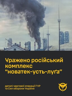 Удар по російському порту Усть-Луга