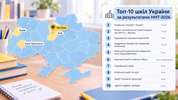 НМТ-2026: названо школи України з найвищими показниками
