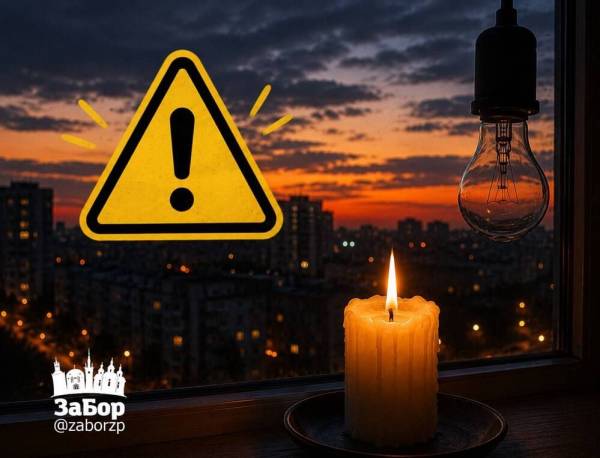 Без світла залишаться понад тисяча будинків у шести районах Запоріжжя